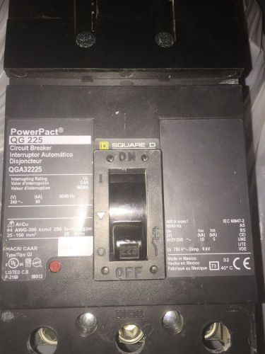 SQUARE D - QGA32225 POWER PACT CIRCUIT BREAKER - EXUC- FREE SHIPPING