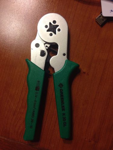 Greenlee k30gl wire ferrule crimper for sale