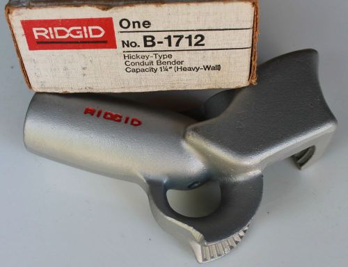 Ridgid Conduit Bender Hickey-Type No. B-1712 Capacity 1 1/4&#034; Heavy Wall New