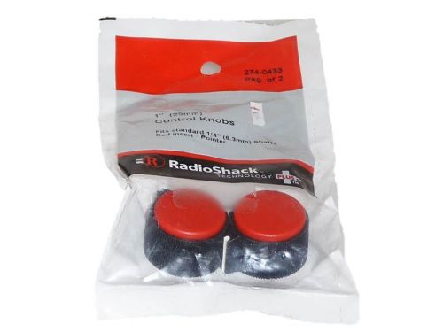 New RadioShack Round Red 1&#034; Control Knob 274-0433