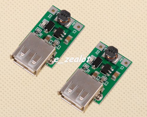 2pcs DC-DC Converter Step Up Boost Module 1-5V to 5V 500mA USB Charger