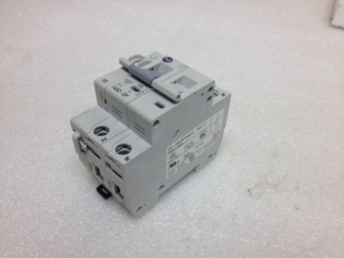 Allen Bradley 1492-SP-1D020-N w/ 1492-ASPH3 Circuit Breaker One Pole, 2A