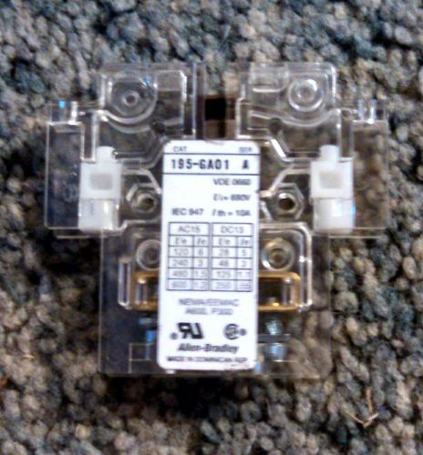 Allen Bradley 195-GA01 Auxiliary Contact Switch 195GA01