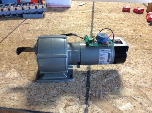 Parvalux gearmotor, #PM6-0007/cont, 24vdc, 2000rpm, encl-vent, 2/115ratio, 9rpm