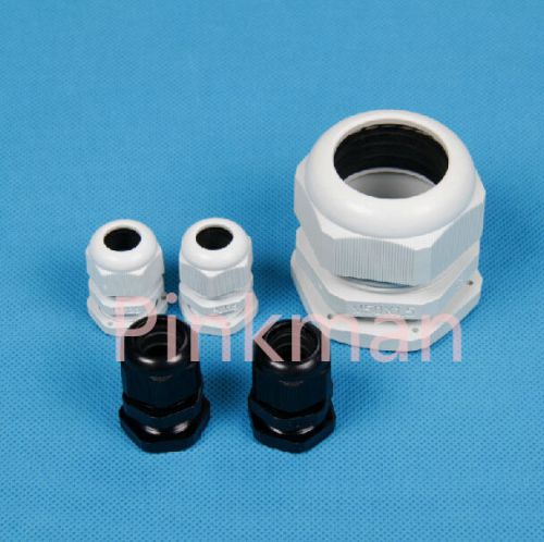 50pcs metric system black m18 nylon cable glands for sale