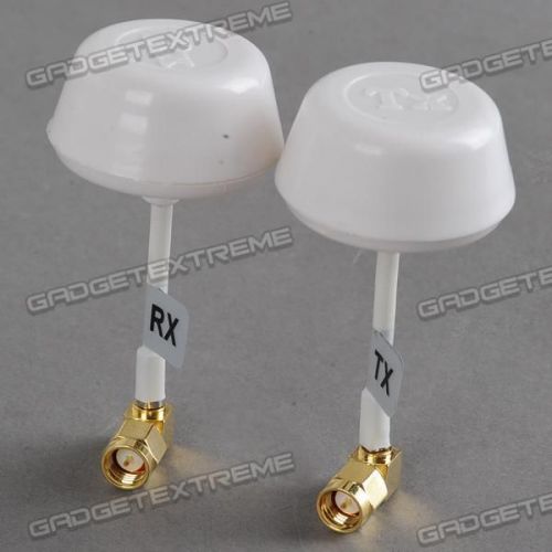 5.8GHz White Clover Transmitter/Receiver Antenna TX+RX f Right Angle SMA e