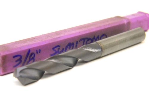 NEW SURPLUS SUMITOMO 3/8&#034; SOLID CARBIDE TWIST DRILL 3750MV .375&#034;