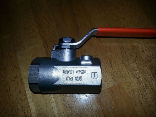 Dynaquip 3/4&#039;&#039; inch dn20 cf8m,  2000 cwp ball valve ss  new condition for sale