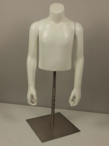 SILVESTRI Teen Male Boy Mannequin Tosro Removable Magnetic Arms Stainless Stand