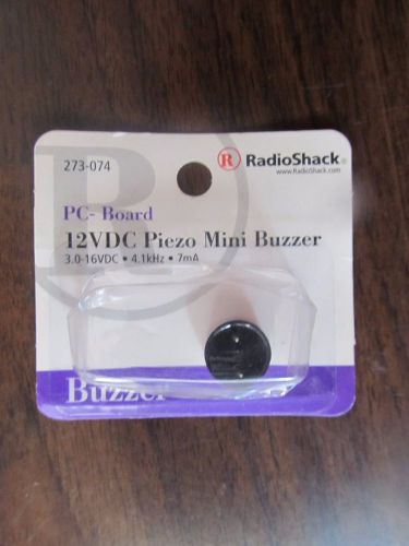 RadioShack 12VDC Piezo Mini Buzzer PC-Board   #273-074   NEW