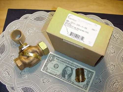 Invensys VB-7211-000-4-06 Valve Body 3/4 Inch, Full Port, 2-Way, Stem Up NEW!