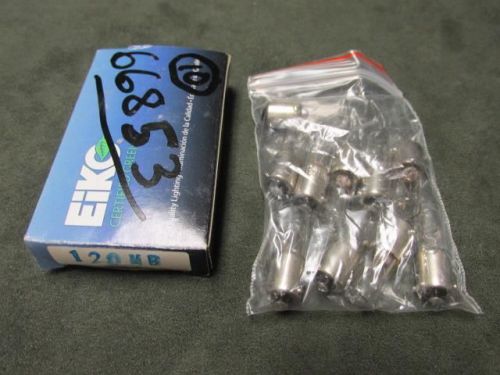 NEW NOS Lot of (10) Eiko 120MB Miniature Light Bulbs