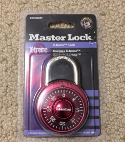 Master lock 1530dcm x-treme combination lock in assorted colors 1-pack red for sale