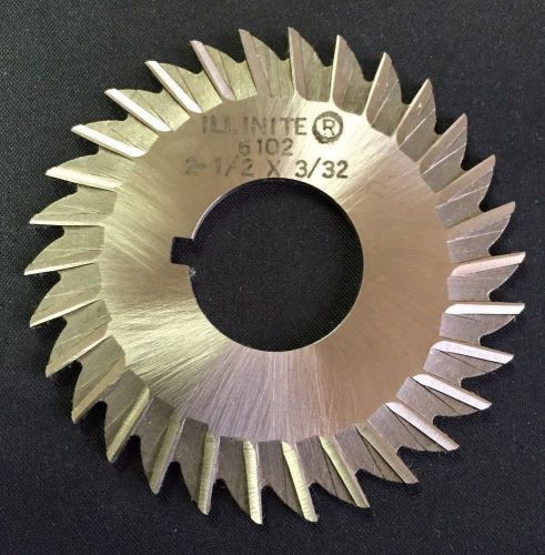 Illinite  2 1/2 x 3/32 x 7/8 Straight Tooth Side Mill Slitting Saw