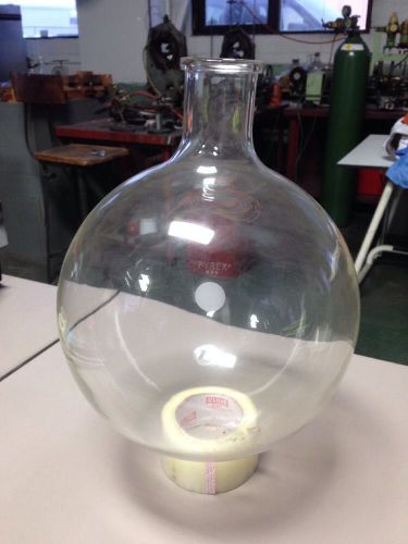 Pyrex 10 liter evaporating flask round bottom flanged large scale nos for sale