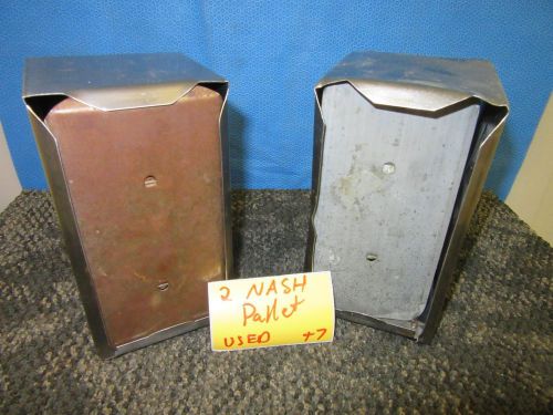 2 NASH VERTICAL NAPKIN HOLDER DISPENSER TABLE RESTAURANT DINER MILITARY MESSHALL