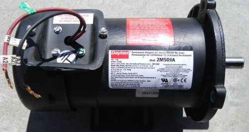 Dayton, 2m509a dc motor, permanent magnet, tefc, 1/3 hp, 1725 rpm, 90vdc for sale