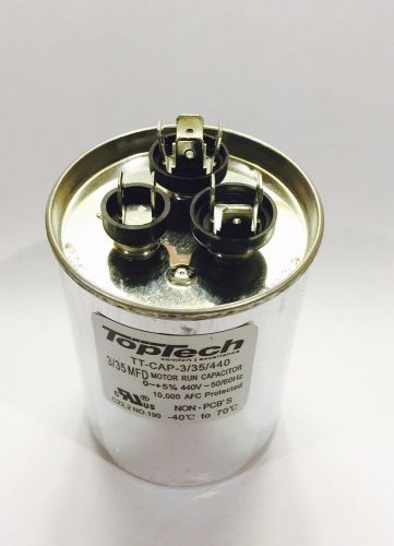 Dual Capacitor 3+35 3/35 35/3 MFD 370v 370 440v AC Motor HVAC 440 vac v uf