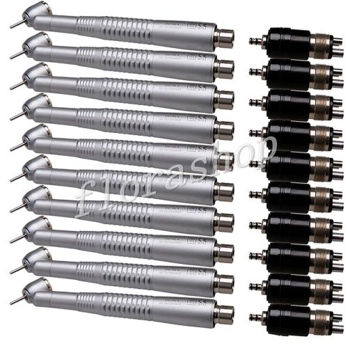 10X High Speed Handpiece 45 Degree Turbine Push Button w/ 4H Quick Coupling Sale