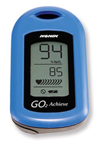 Nonin go2 achieve finger pulse oximeter blue blue for sale