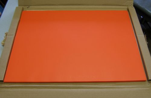 49 SHEETS 17 3/8 X 24 ORANGE VINYL MASKING FILM .0055