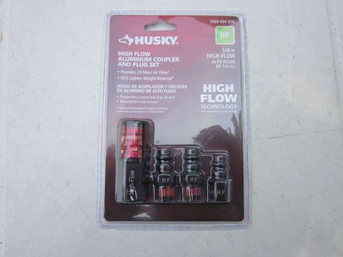 HUSKY HIGH FLOW ALUMINUM AIR COUPLER FOR AIR TOOLS 2X AIR FLOW