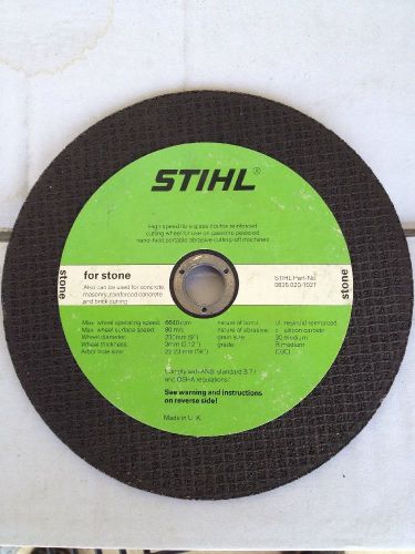 STIHL Cut-off Saw Stone 9&#034; Grinding Cutting Blade Wheel  0835-020-1021