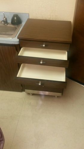 ALABAMA MOBILE CART CABINET W/ MULTIDRAWERS WHEELS DENTAL MEDICAL