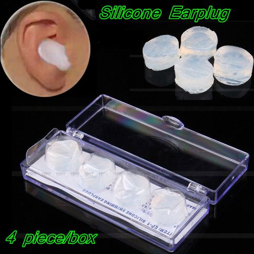 4Pcs/box Soft Comfortable Water Swimming Silicone Earplugs Sleep Noise Reducing