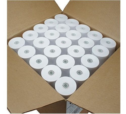 1-PLY BOND PAPER 3&#034; WIDTH 3 INCH LENGTH 150&#039; 150FT 50 ROLLS CASH REGISTER POS