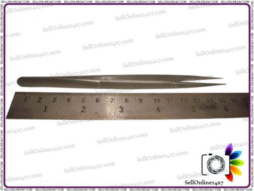 Diamond Tweezer Fine Serrated Points Jewelry Diamond Handling Tools 6-1/2inch