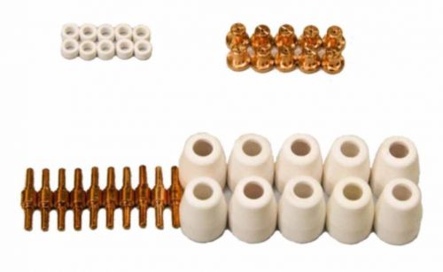 Plasma Cutter Replacement Accessory Set 40 Piece Kit, Welding Nozzle Electrode