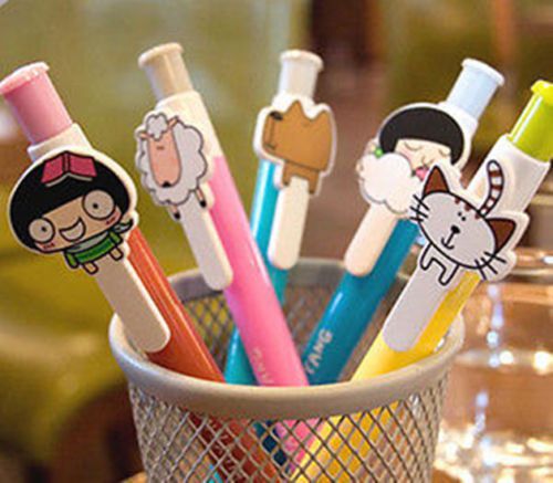 5 PSC kawaii cartoon ball-point pen free delivery