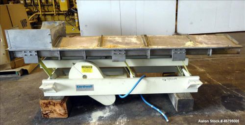 Used- Cardwell Vibe-O-Vey Vibratory Conveyor, Model VG-1659. 304 Stainless steel