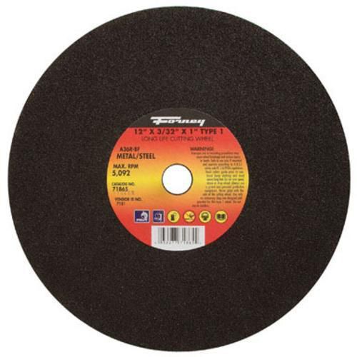 Forney Industries 71865 Metal Cutting Wheel 12&#034;x3/32&#034; x 1&#034;