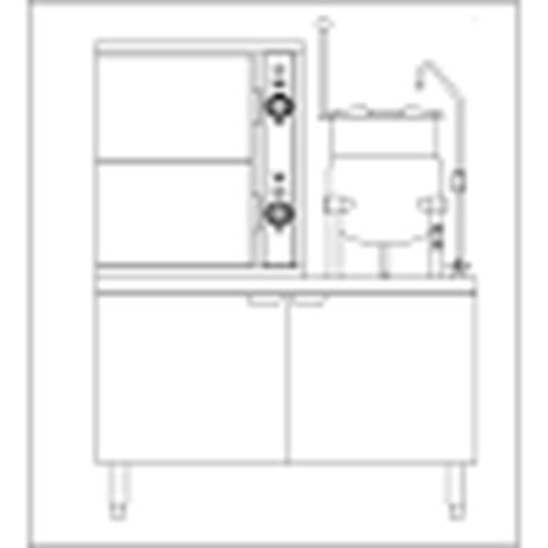 Southbend SCX-2S-6 Convection Steamer/Kettle with steam coil (2) compartment...