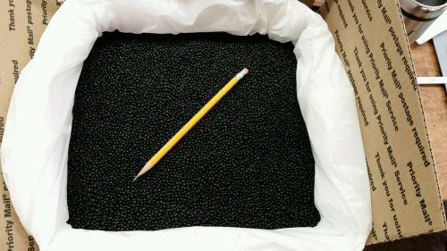 12 lbs BLACK ABS PLASTIC PELLETS, TERLURAN, ACETONE/MEK SLURRY