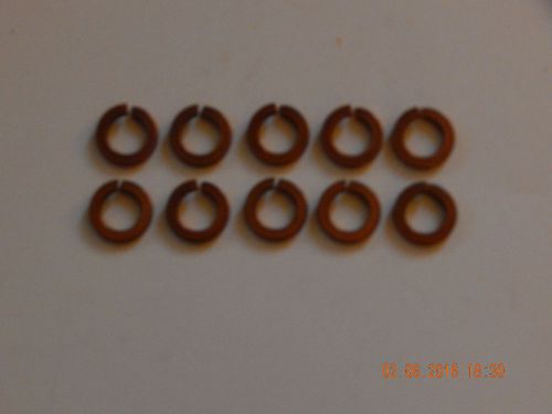 SPLIT LOCK WASHERS.  BRONZE  5/8 STANDARD  ..10 PCS. NOS