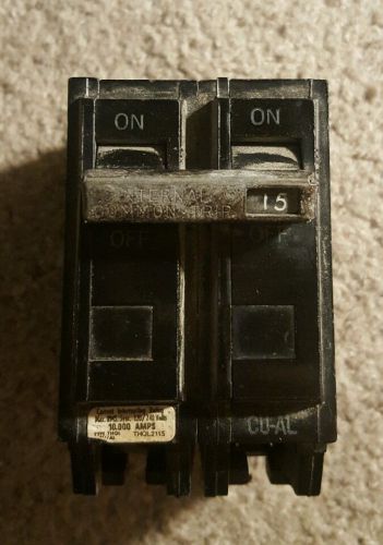 GENERAL ELECTRIC GE THQL2115 15 AMP 2 Pole Circuit Breaker