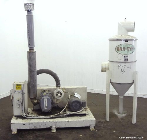 Used- Una-Dyn Vacuum Conveying System consisting of:  (1) Gardner Denver DuroFlo