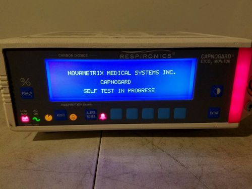 RESPIRONICS Novametrix CAPNOGARD ETCO2 Patient MONITOR CO2