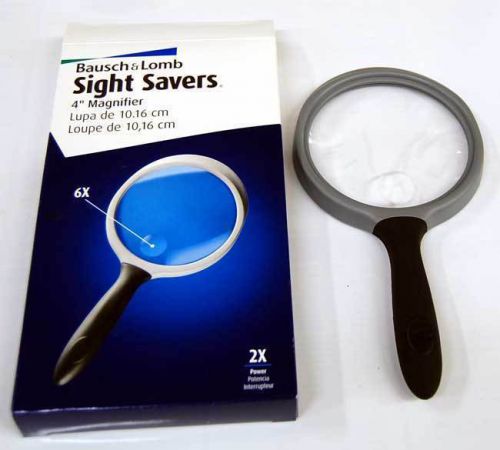 Bausch + Lomb 4&#034; (Round) x 2x Power Magnifier with ErgoTouch Grip