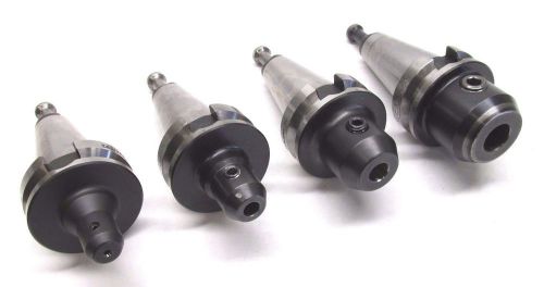 4 TECNARA &amp; LYNDEX CNC BT40 ENDMILL TOOLHOLDERS - 1/8&#034;, 3/8&#034;, 1/2&#034;, 3/4&#034;