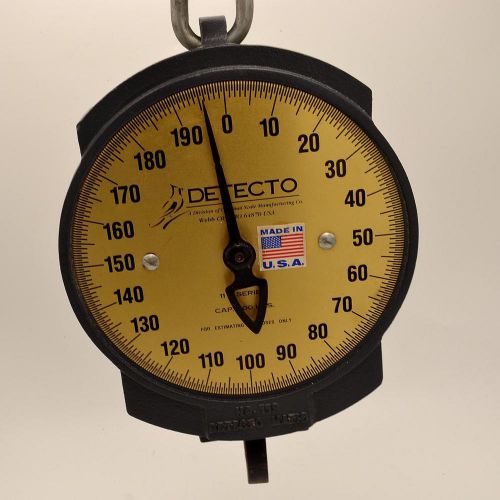 Cardinal detecto matic 200lb capacity dial crane scale 11s200h euc for sale