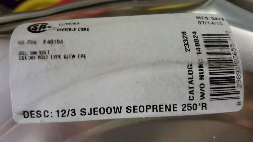 Southwire/cci 23328 12/3c seoprene sjeoow 300v 105c tpe power cable cord /20ft for sale