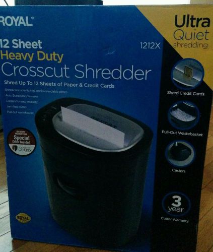 royal shredder cross cut 12 sheets heavy duty