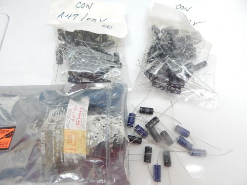 47 UF 47UF 50V AXIAL ELECTROLYTIC CAPACITORS - YOU GET 147 PIECES