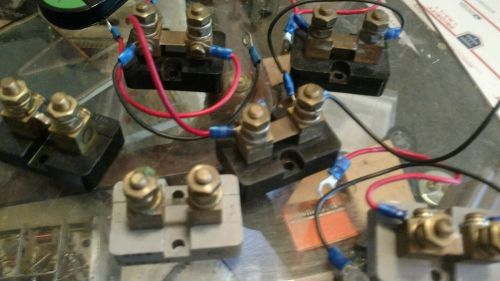 6 x NOS Current Shunt empro janco elreco 5, 75, 100, 10 amp ham radio