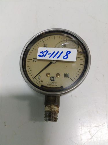 USG PRESSURE GAUGE 0-100 PSI