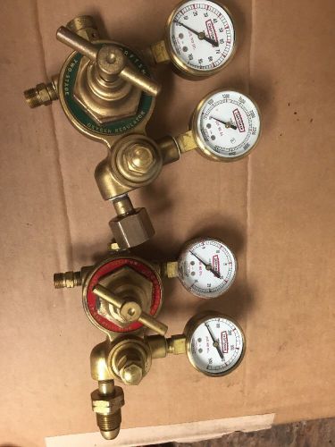 Set Of Craftsman 2 Stage Regulators Oxygen Acetylene 54340 54320 For Repair